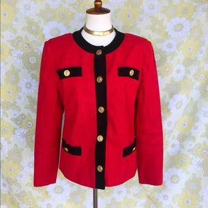 Vintage🌞90s Cherry Red Boss B*tch Jacket/Top!